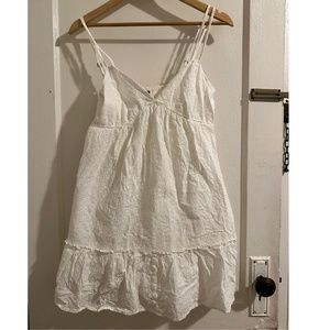 White Baby doll dress size M